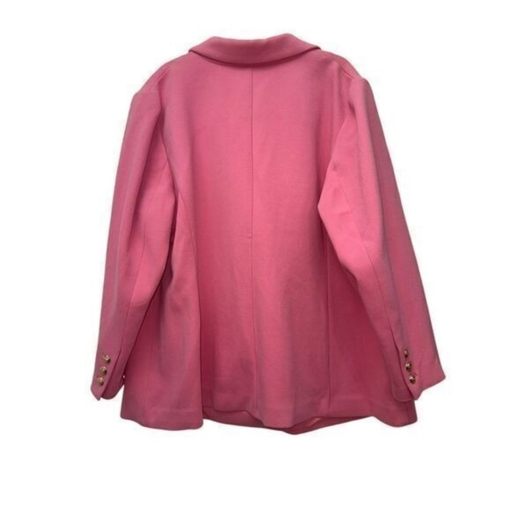 Talbots Women's 24W Blazer Barbie Office Career Preppy Easter Fuchsia 90's Chic - Picture 3 of 10